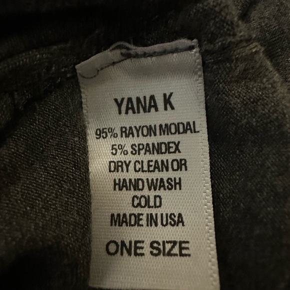 Yana K Tara Top Mid Sleeve Gray One Size Fits All - Picture 6 of 6